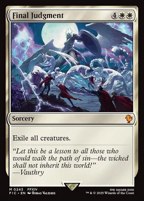 Final Judgment ~ Commander: Final Fantasy [ NM ] [ Magic MTG ]
