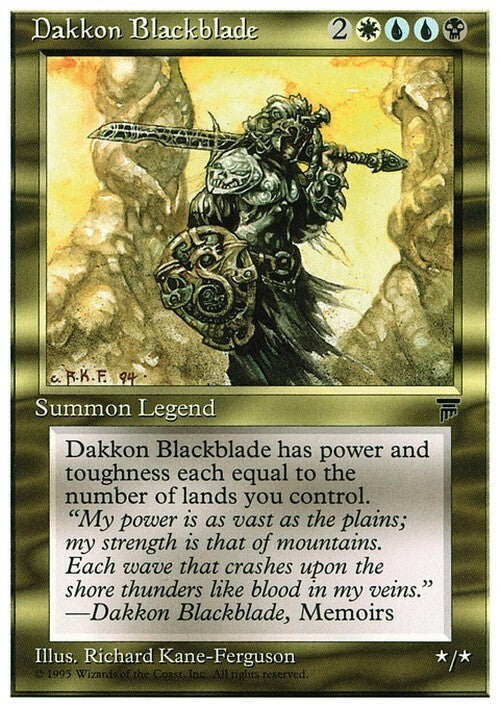 Dakkon Blackblade ~ Chronicles [ NM ] [ Magic MTG ]