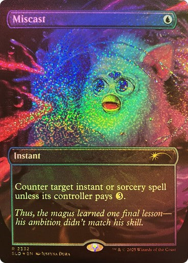 FOIL CONFETTI Miscast ~ Secret Lair: Furby [ NM ] [ Magic MTG ]