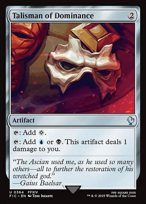 Talisman of Dominance ~ Commander: Final Fantasy [ NM ] [ Magic MTG ]