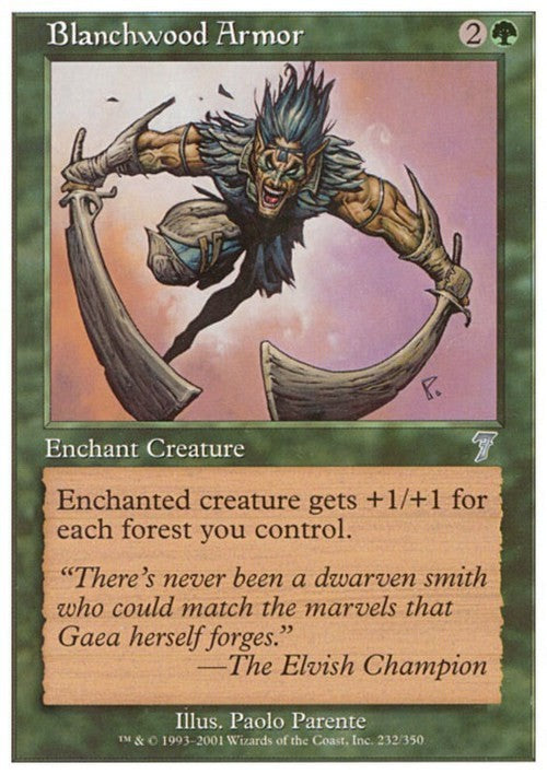 Blanchwood Armor ~ Seventh Edition [ EX ] [ Magic MTG ]