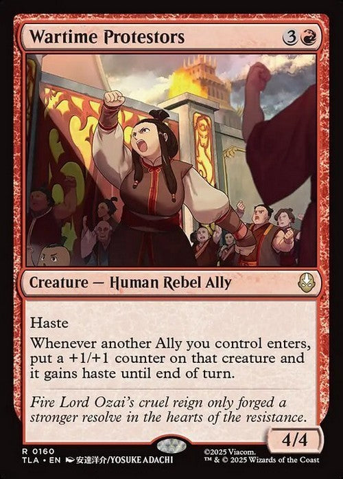 Wartime Protestors ~ Avatar: The Last Airbender [ NM ] [ Magic MTG ]