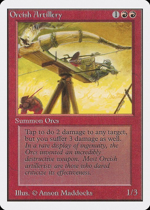 Orcish Artillery ~ Unlimited [ EX ] [ Magic MTG ]