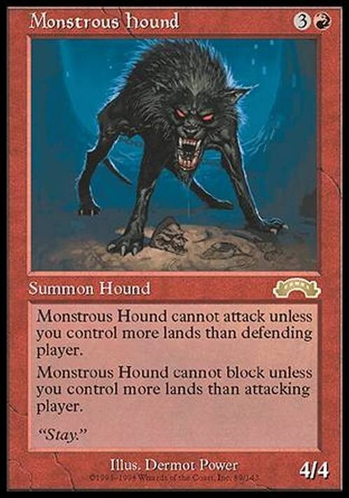 Monstrous Hound ~ Exodus [ EX ] [ Magic MTG ]