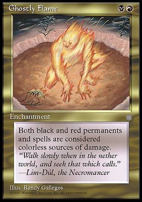 Ghostly Flame ~ Ice Age [ EX ] [ Magic MTG ]
