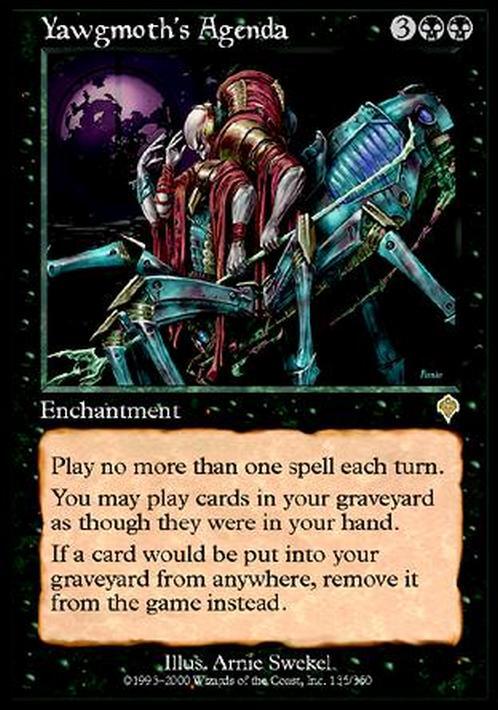 Yawgmoth's Agenda ~ Invasion [ HEAVILY PLAYED ] [ Magic MTG ]