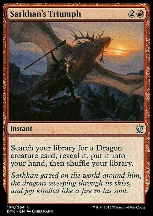 Sarkhan's Triumph ~ Dragons of Tarkir [ EX ] [ Magic MTG ]