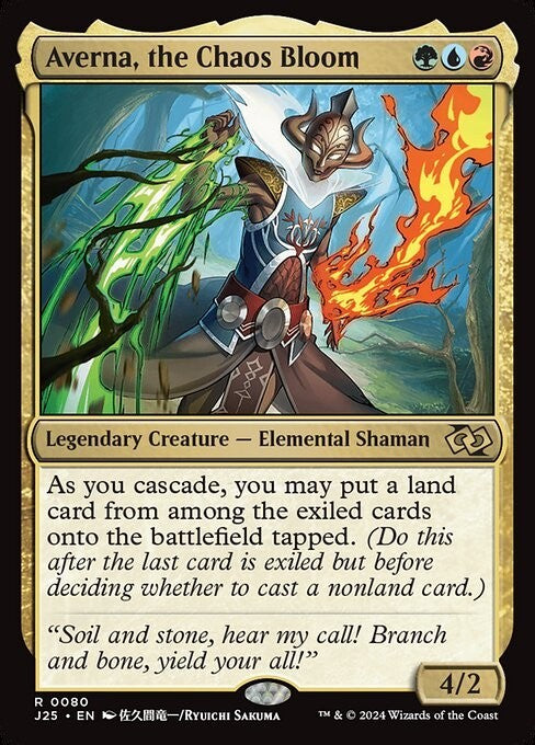 Averna, the Chaos Bloom ~ Jumpstart 2025 [ NM ] [ Magic MTG ]