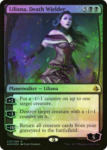 FOIL Liliana, Death Wielder ~ Amonkhet [ EX ] [ Magic MTG ]