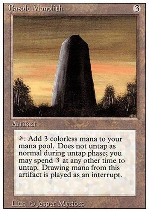 Basalt Monolith ~ Revised [ PLAYED ] [ Magic MTG ]