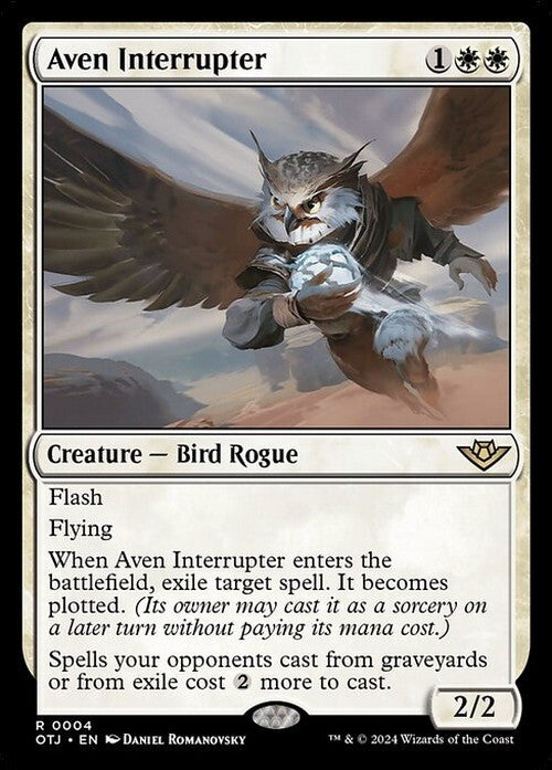 Aven Interrupter ~ Outlaws of Thunder Junction [ NM ] [ Magic MTG ]