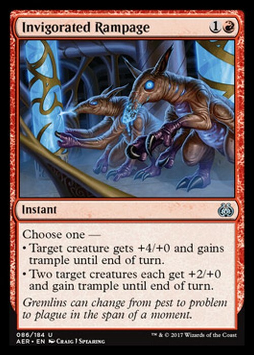 Invigorated Rampage ~ Aether Revolt [ EX ] [ Magic MTG ]