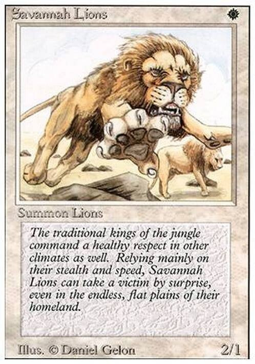 Savannah Lions ~ Revised [ PLAYED ] [ Magic MTG ]