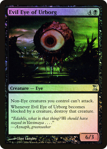 FOIL Evil Eye of Urborg ~ Time Spiral [ EX ] [ Magic MTG ]