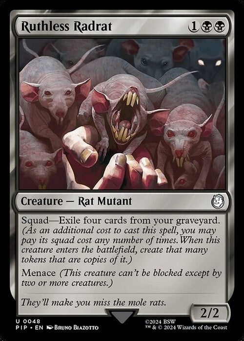 Ruthless Radrat ~ Commander: Fallout [ NM ] [ Magic MTG ]