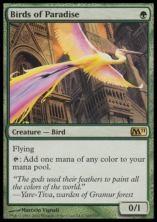 Birds of Paradise ~ Magic 2011 [ EX ] [ Magic MTG ]