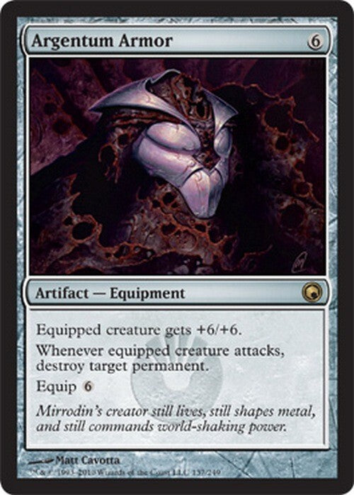 Argentum Armor ~ Scars of Mirrodin [ EX ] [ Magic MTG ]