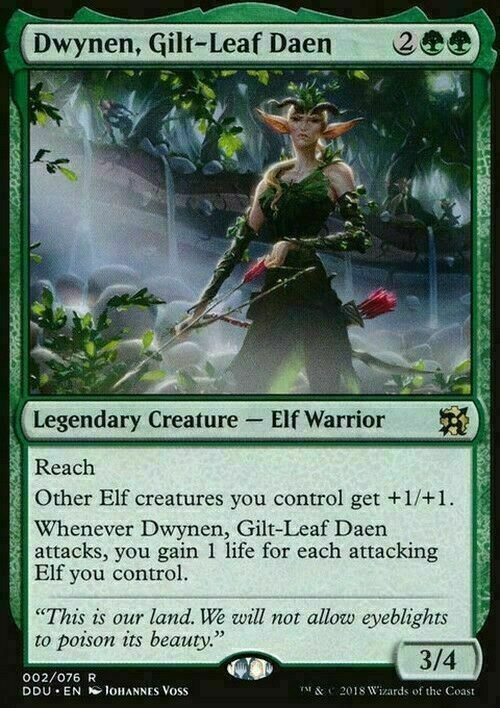 Dwynen, Gilt-Leaf Daen ~ Duel Decks [ NM ] [ Magic MTG ]