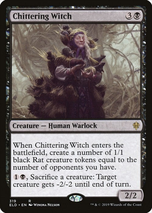 Chittering Witch ~ Throne of Eldraine [ NM ] [ Magic MTG ]