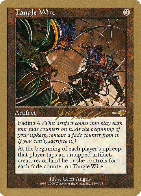 Tangle Wire (GOLD-BORDERED) ~ World Championship [ EX ] [ Magic MTG ]