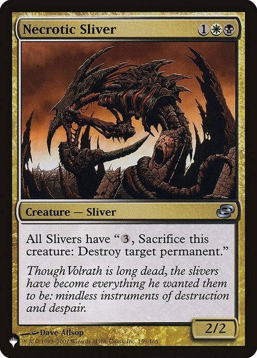 Necrotic Sliver ~ The List [ NM ] [ Magic MTG ]