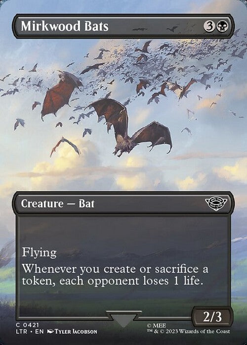 BORDERLESS Mirkwood Bats ~ The Lord of the Rings [ NM ] [ Magic MTG ]