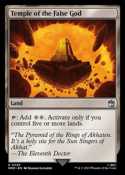 Temple of the False God ~ Commander: Doctor Who [ NM ] [ Magic MTG ]