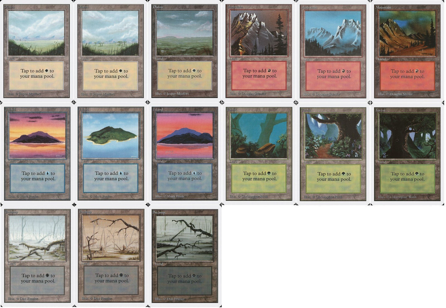 Choose your LAND ~ Unlimited [ EX ] [ Magic MTG ]