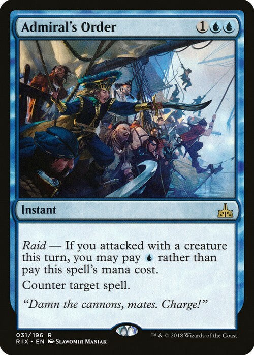 Admiral's Order ~ Rivals of Ixalan [ EX ] [ Magic MTG ] - London Magic Traders Ltd