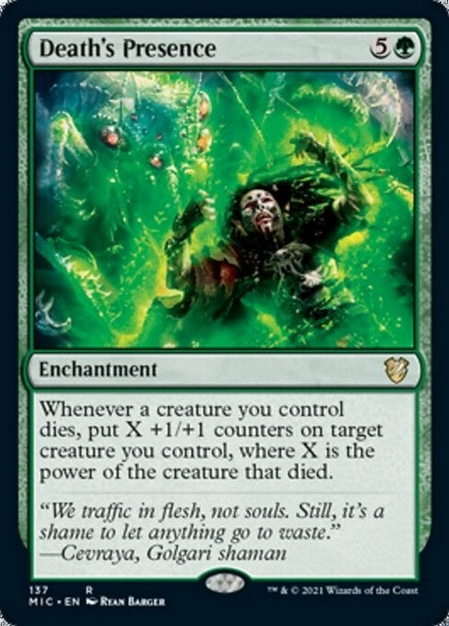 Death's Presence ~ Commander: Midnight Hunt [ NM ] [ Magic MTG ]