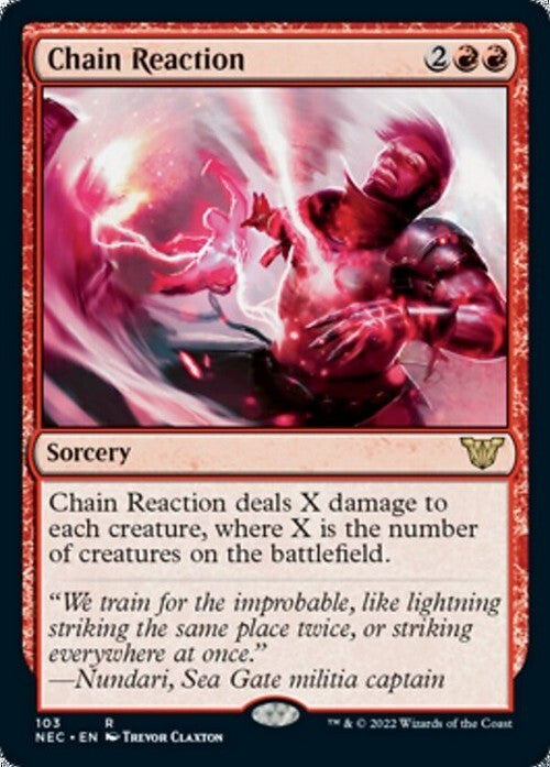 Chain Reaction ~ Commander: Kamigawa: Neon Dynasty [ NM ] [ Magic MTG ]