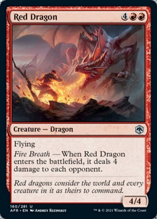 Red Dragon ~ Adventures in the Forgotten Realms [ NM ] [ Magic MTG ]