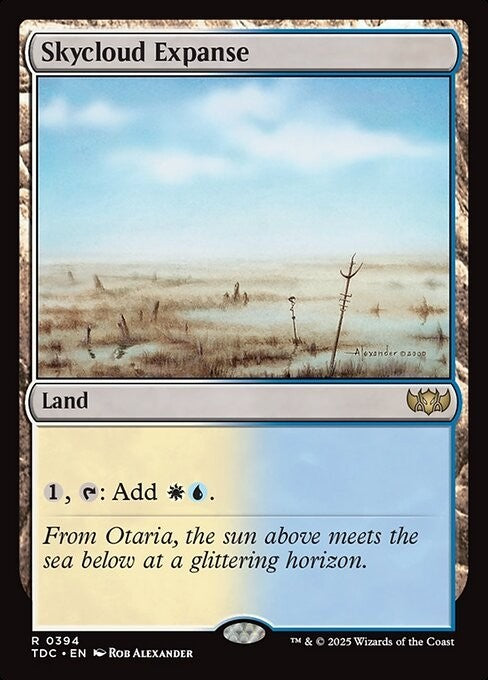 Skycloud Expanse ~ Commander: Tarkir: Dragonstorm [ NM ] [ Magic MTG ]