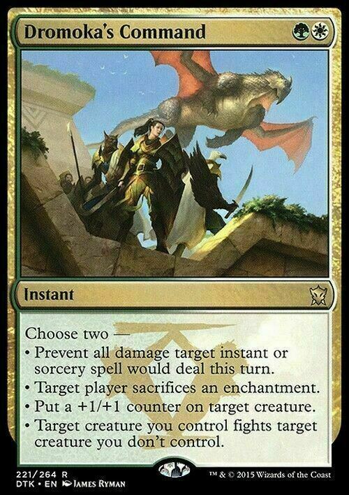 Dromoka's Command ~ Dragons of Tarkir [ EX ] [ Magic MTG ]