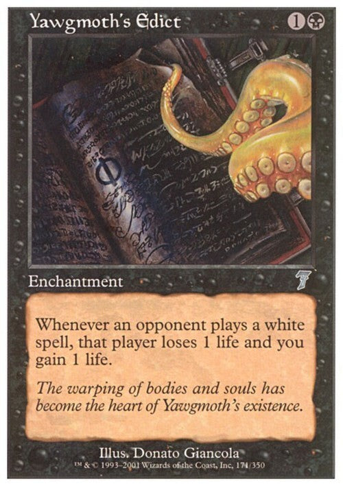 Yawgmoth's Edict ~ Seventh Edition [ EX ] [ Magic MTG ]