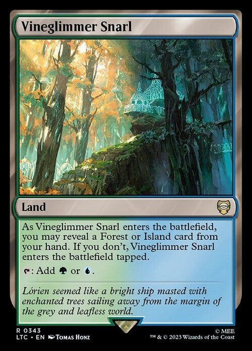 Vineglimmer Snarl ~ Commander: Lord of the Rings [ NM ] [ Magic MTG ]