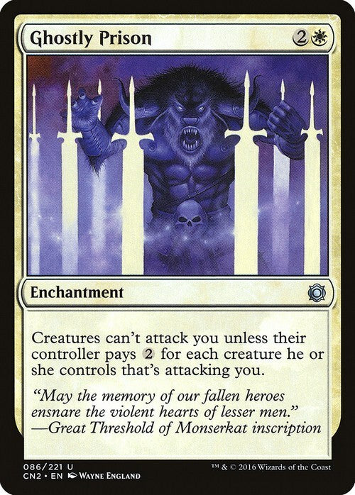 Ghostly Prison ~ Conspiracy 2 [ EX ] [ Magic MTG ]