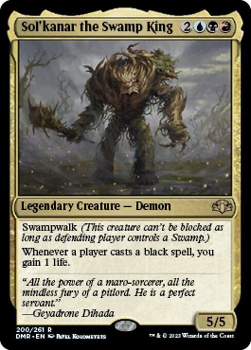 Sol'kanar the Swamp King ~ Dominaria Remastered [ NM ] [ Magic MTG ]