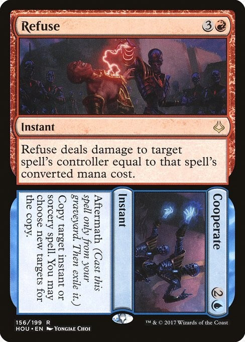 Refuse / Cooperate ~ Hour of Devastation [ EX ] [ Magic MTG ]
