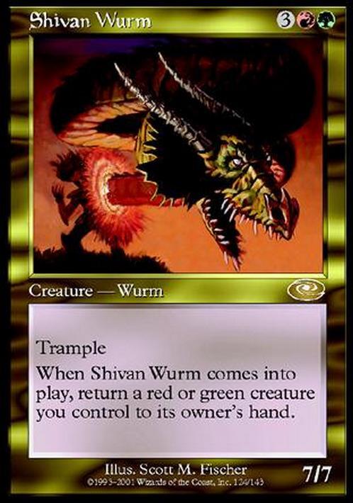 Shivan Wurm ~ Planeshift [ EX ] [ Magic MTG ]