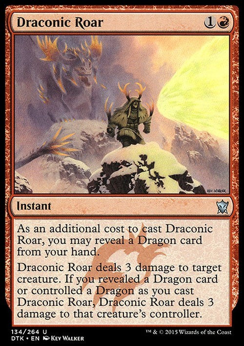 Draconic Roar ~ Dragons of Tarkir [ EX ] [ Magic MTG ]