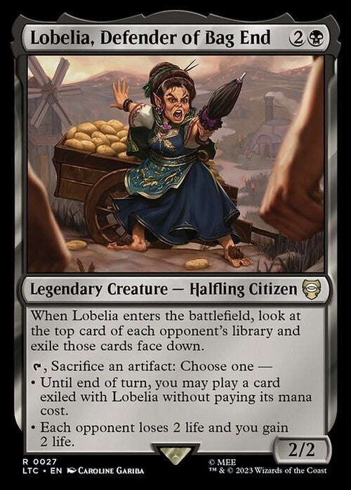 Lobelia, Defender of Bag End ~ Commander: Lord of the Rings [ NM ] [ MTG ]