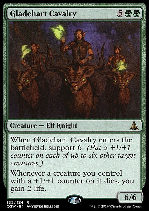 Gladehart Cavalry ~ Oath of the Gatewatch [ EX ] [ Magic MTG ]
