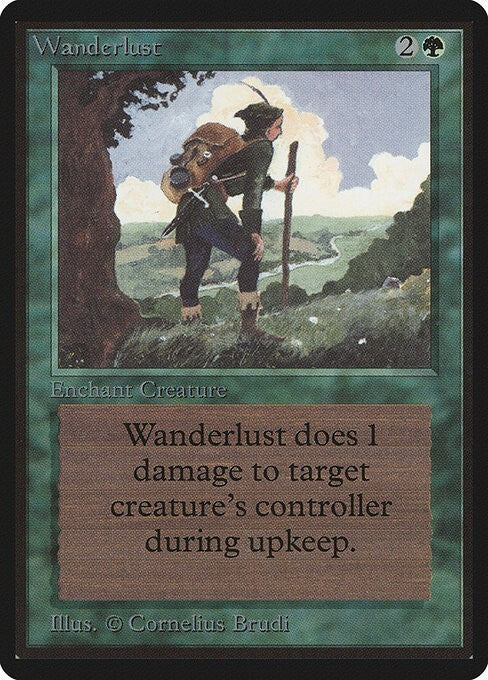 Wanderlust ~ Limited Edition BETA [ EX ] [ Magic MTG ]