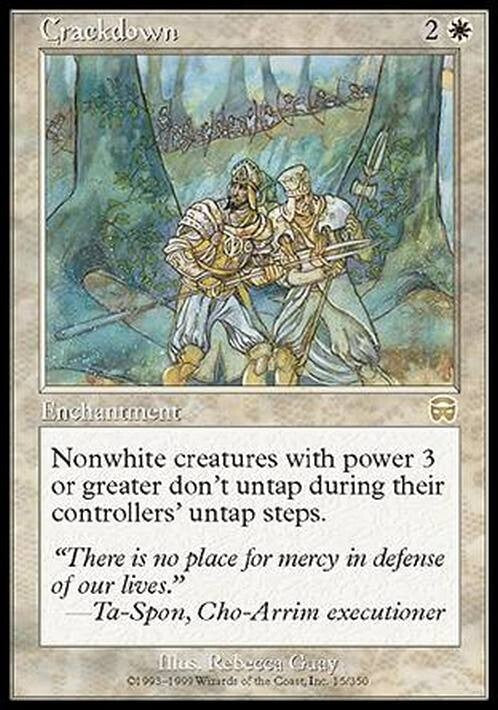 Crackdown ~ Mercadian Masques [ EX ] [ Magic MTG ]