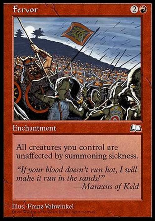 Fervor ~ Weatherlight [ EX ] [ Magic MTG ]