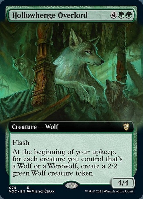 BORDERLESS Hollowhenge Overlord ~ Commander: Crimson Vow [ NM ] [ Magic MTG ]