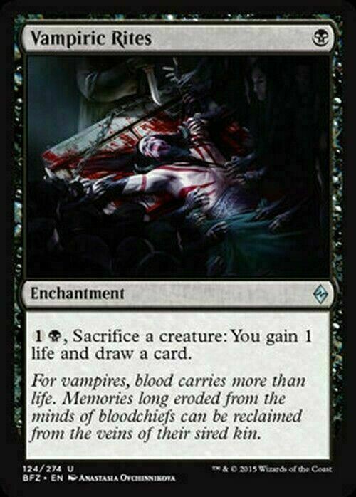 Vampiric Rites ~ Battle for Zendikar [ EX ] [ Magic MTG ]