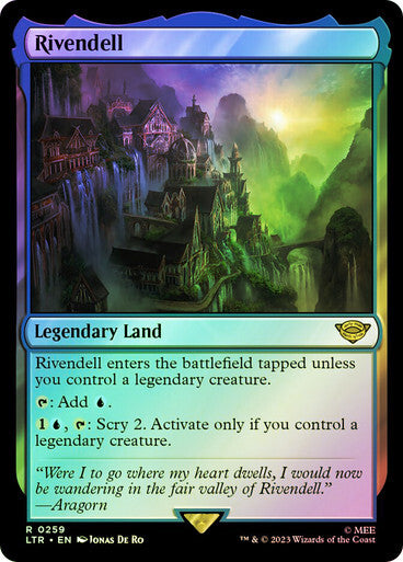 FOIL Rivendell ~ The Lord of the Rings [ NM ] [ Magic MTG ]