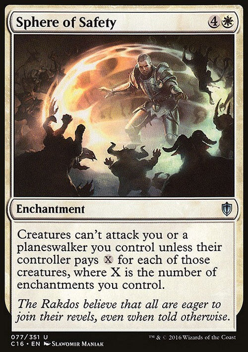 Sphere of Safety ~ Commander 2016 [ EX ] [ Magic MTG ]